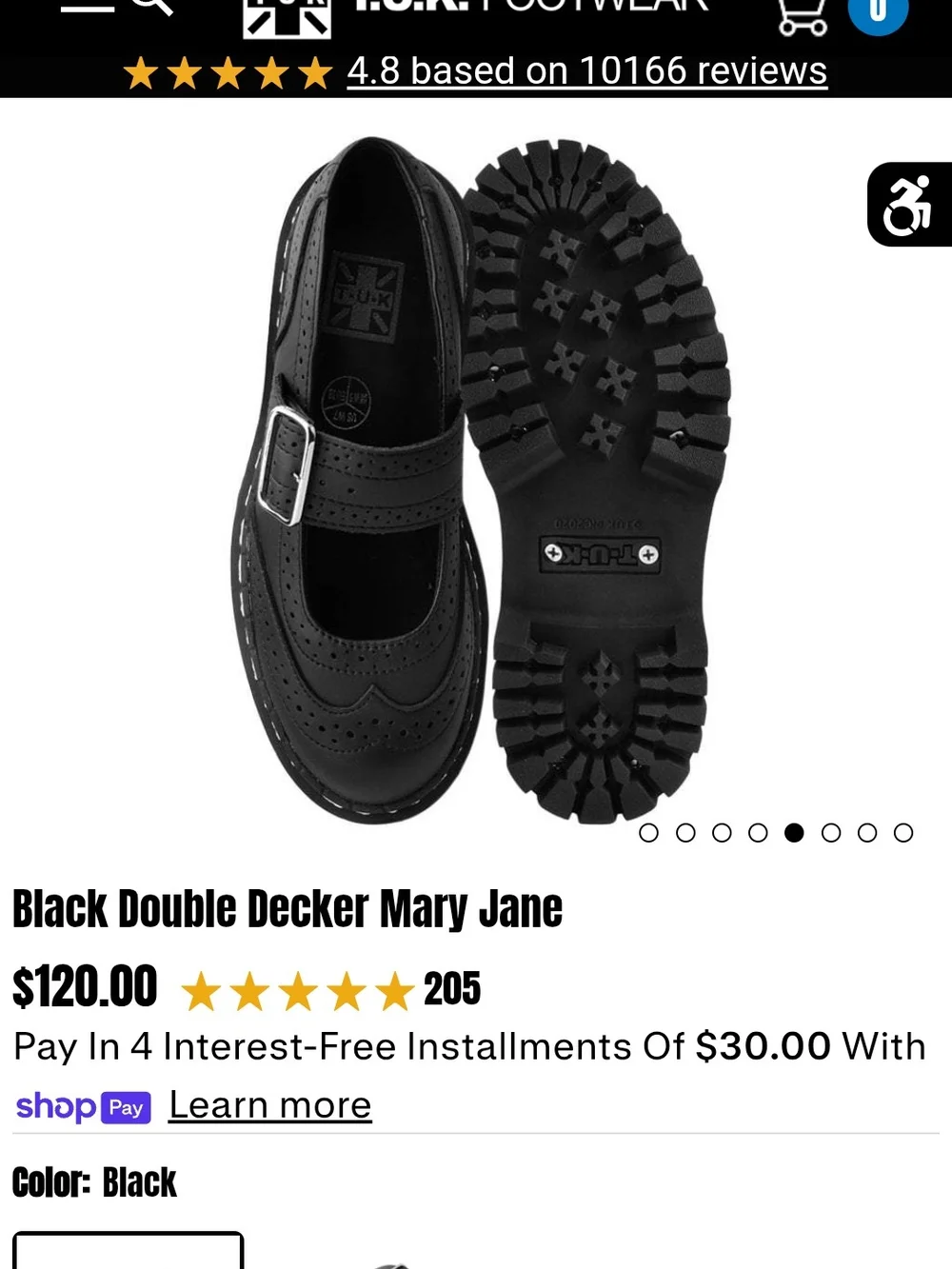 Black Double Decker Mary Jane Shoes